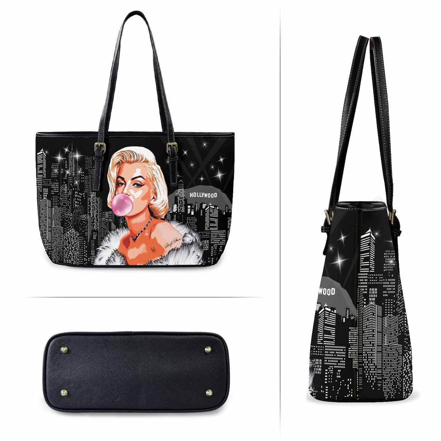 Marilyn Monroe Bubble Gum Resilient Tote Bag