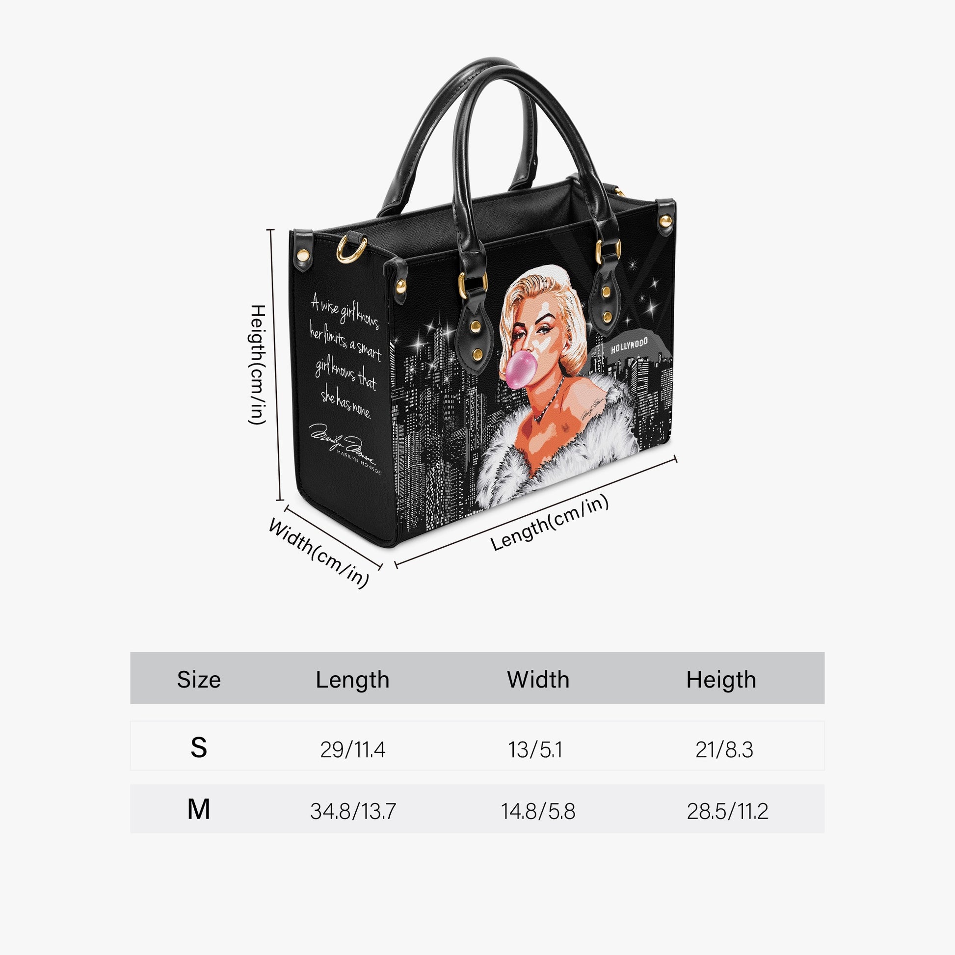 Marilyn Monroe Bubblegum Concise Tote Bag - Coco D'Amore