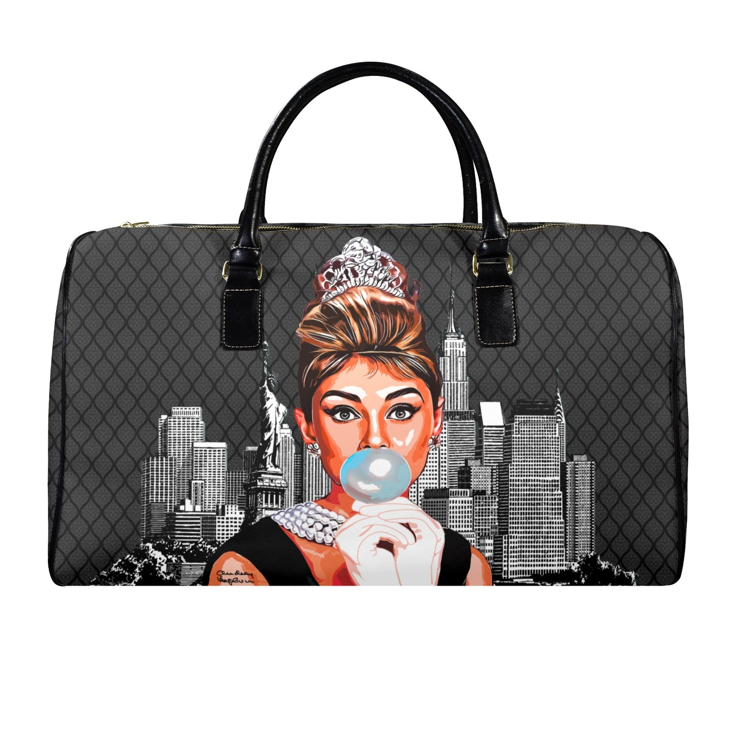 Audrey Hepburn Black Meridian Travel Bag