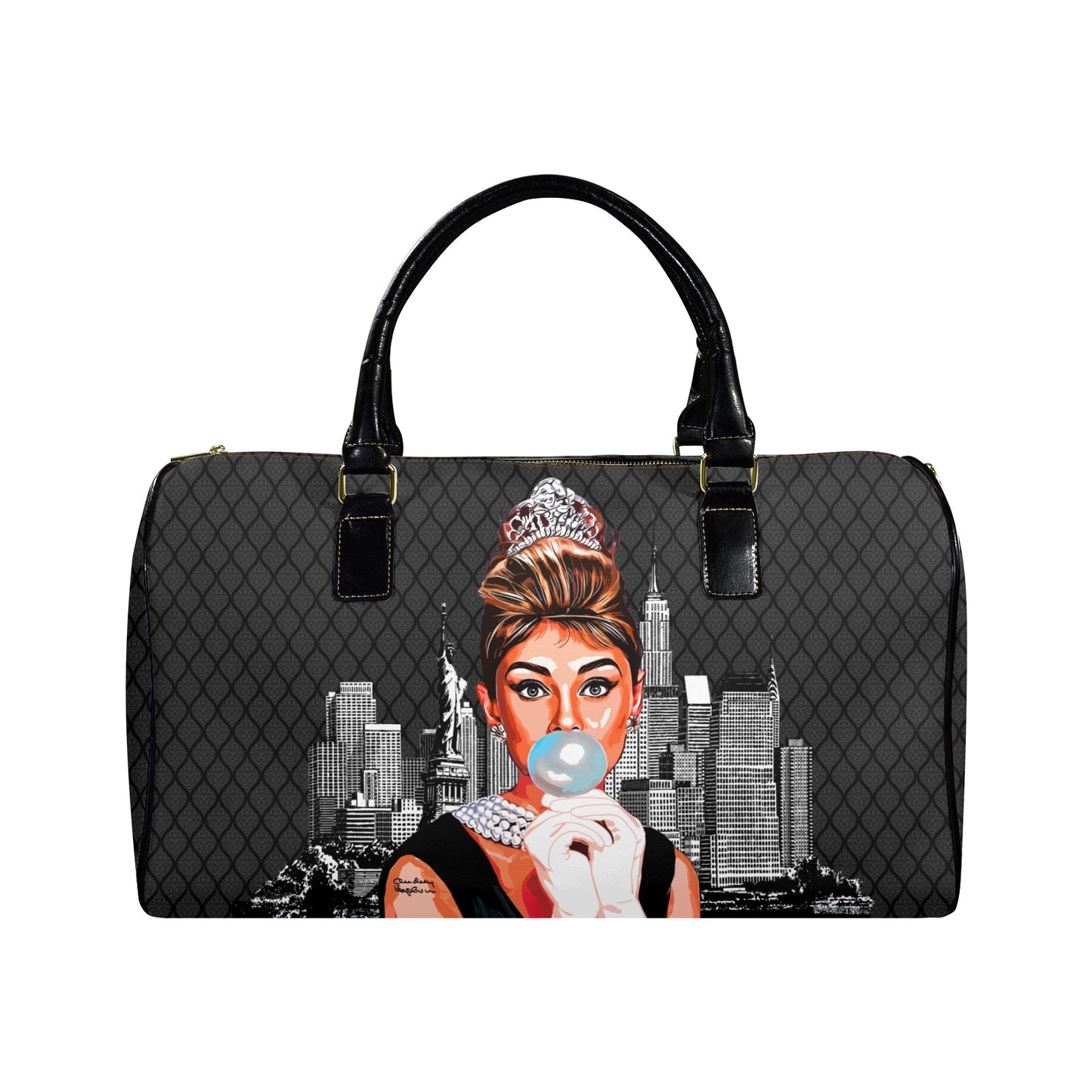 Audrey Hepburn Black Meridian Travel Bag