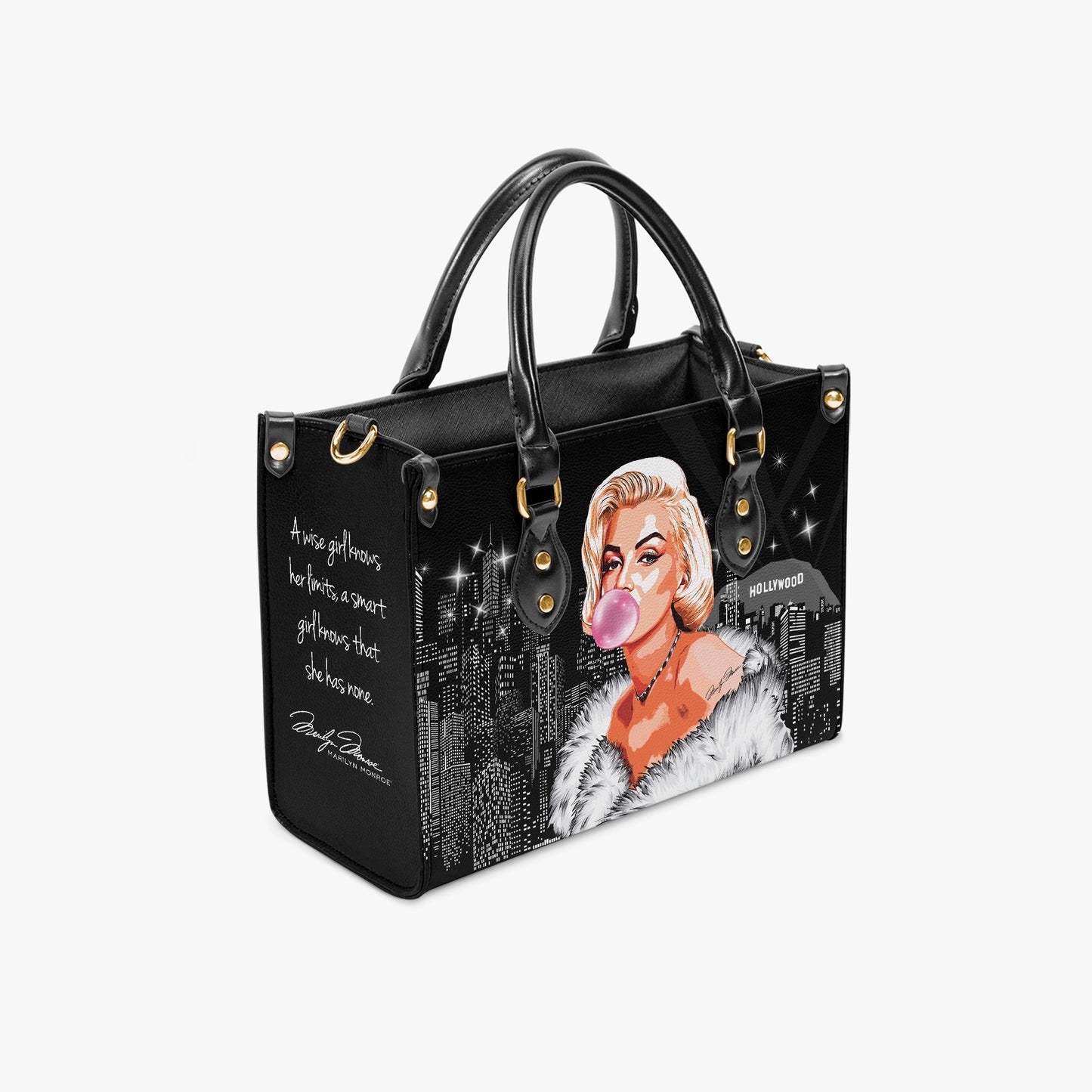 Marilyn Monroe Bubblegum Concise Tote Bag - Coco D'Amore