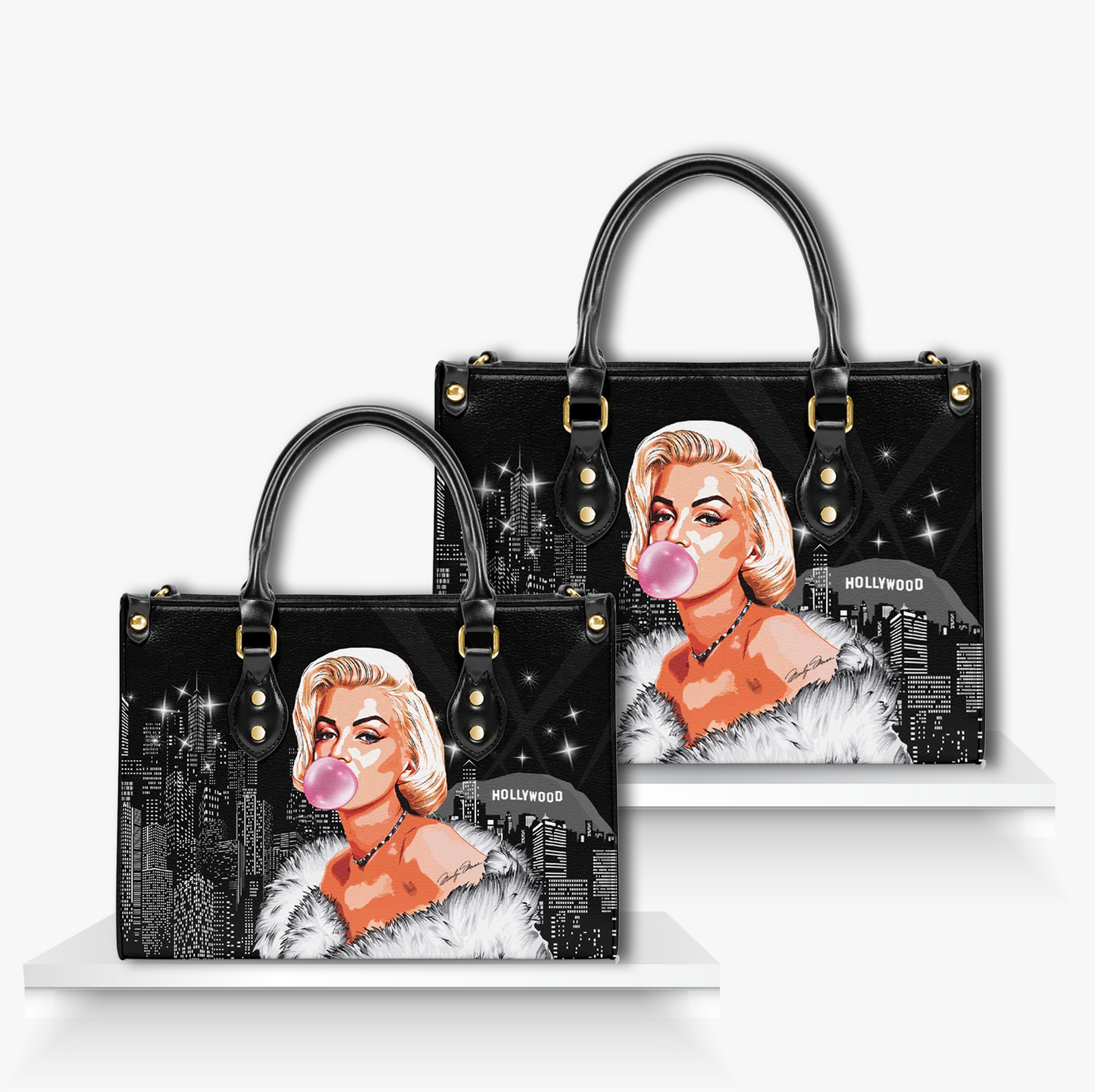 Marilyn Monroe Bubblegum Concise Tote Bag - Coco D'Amore